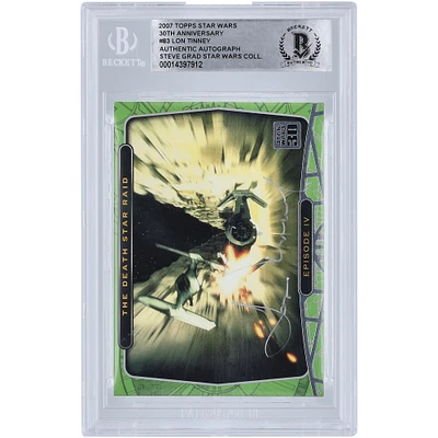 Lon Tinney Star Wars Autographed 2007 Topps 30th Anniversary #83 BGS Authenticated Card