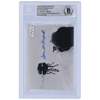 Tom St. Amand Star Wars Autographed 2019 Topps The Empire Strikes Back Black & White #17 BGS Authenticated Card