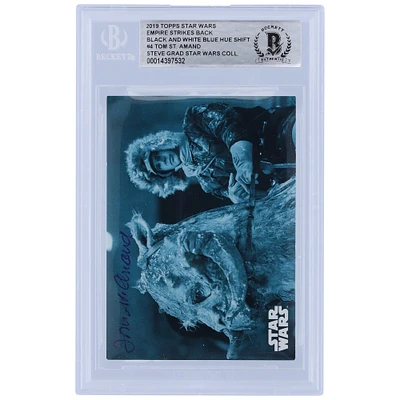 Tom St. Amand Star Wars Autographed 2019 Topps The Empire Strikes Back Black & White #4 BGS Authenticated Card