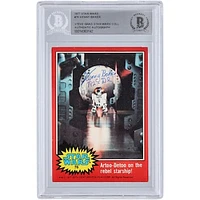 Kenny Baker Autographed 1977 Topps Star Wars #76 BGS Authenticated Card with "R2-D2" Inscription