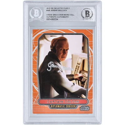 Jeremy Bulloch Star Wars Autographed 2013 Topps Star Wars Galactic Files Series 2 #445 BGS Authenticated Card