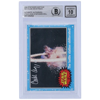 Caleb Aschkynazo Star Wars Autographed 2004 Topps Heritage #20 BGS Authenticated 10 Card