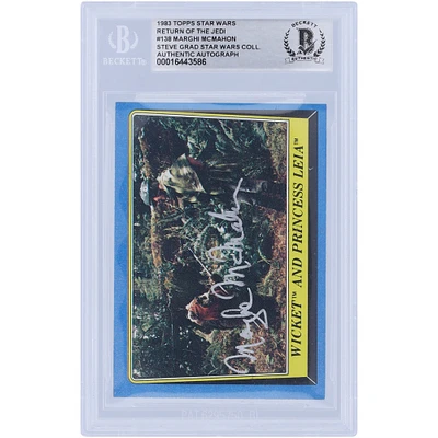 Marghi McMahon Star Wars Autographed 1983 Topps Return of the Jedi #138 BGS Authenticated Card