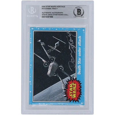 Donna Tracy Star Wars Autographed 2004 Topps Heritage #19 BGS Authenticated Card