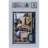 Miki Herman Star Wars Autographed 2015 Topps Journey To The Force Awakens Black #25 BGS Authenticated 10 Card