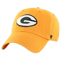 Men's '47 Gold Green Bay Packers Secondary Clean Up Adjustable Hat