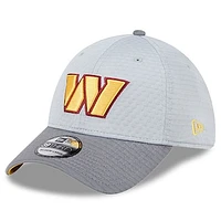 Men's New Era Gray Washington Commanders 2024 NFL Training Camp 39THIRTY Flex Hat