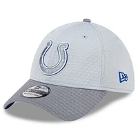 Men's New Era Gray Indianapolis Colts 2024 NFL Training Camp 39THIRTY Flex Hat