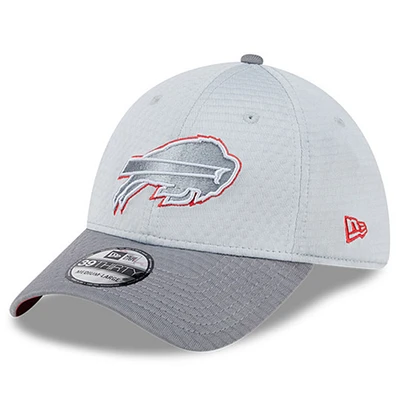 Men's New Era Gray Buffalo Bills 2024 NFL Training Camp 39THIRTY Flex Hat