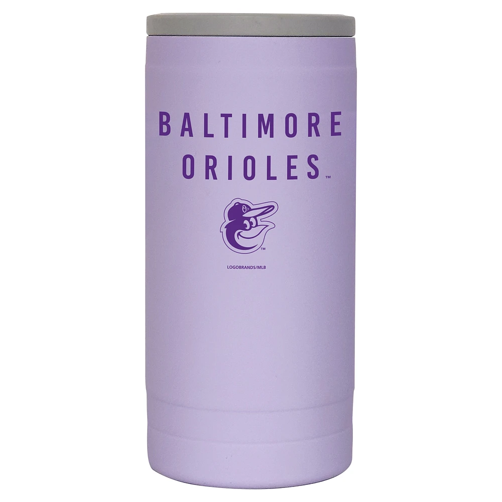 Baltimore Orioles 12oz. Lavender Soft Touch Slim Coolie