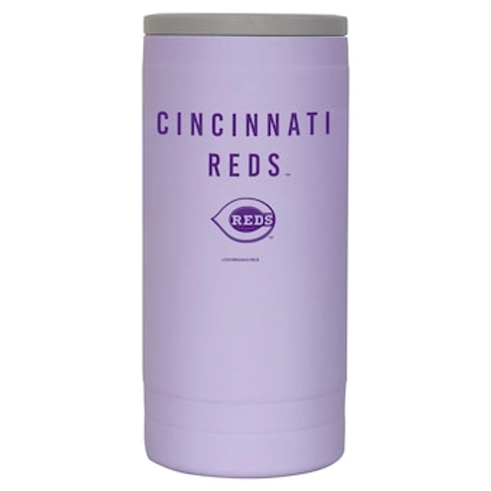 Cincinnati Reds 12oz. Lavender Soft Touch Slim Coolie