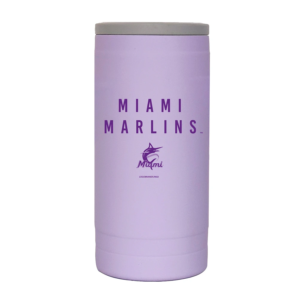 Miami Marlins 12oz. Lavender Soft Touch Slim Coolie