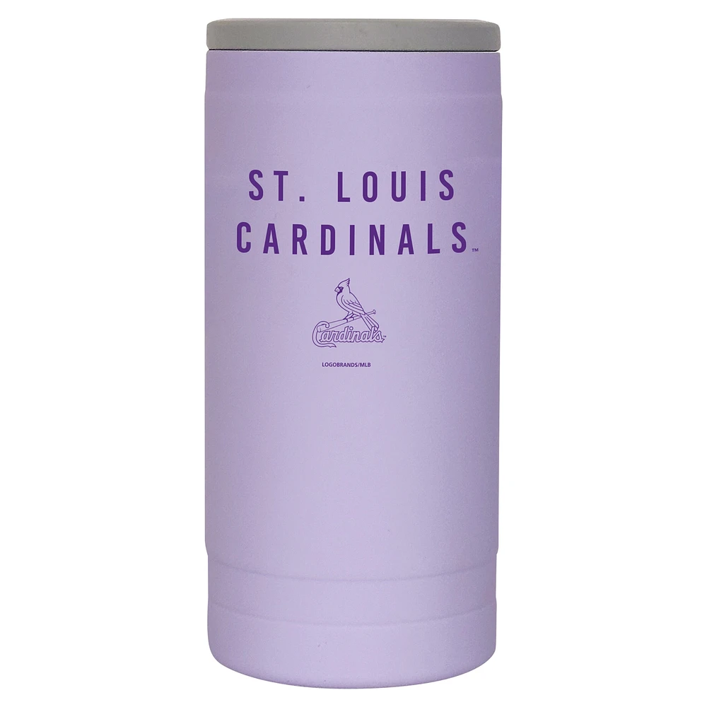 St. Louis Cardinals 12oz. Lavender Soft Touch Slim Coolie