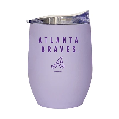 Atlanta Braves 16oz. Lavender Soft Touch Curved Tumbler