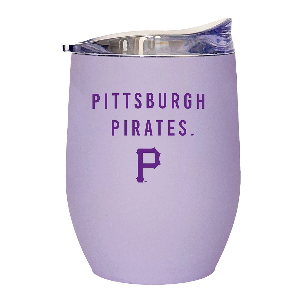 Pittsburgh Pirates 16oz. Lavender Soft Touch Curved Tumbler