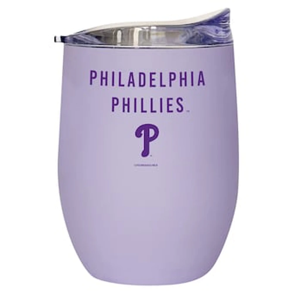 Philadelphia Phillies 16oz. Lavender Soft Touch Curved Tumbler