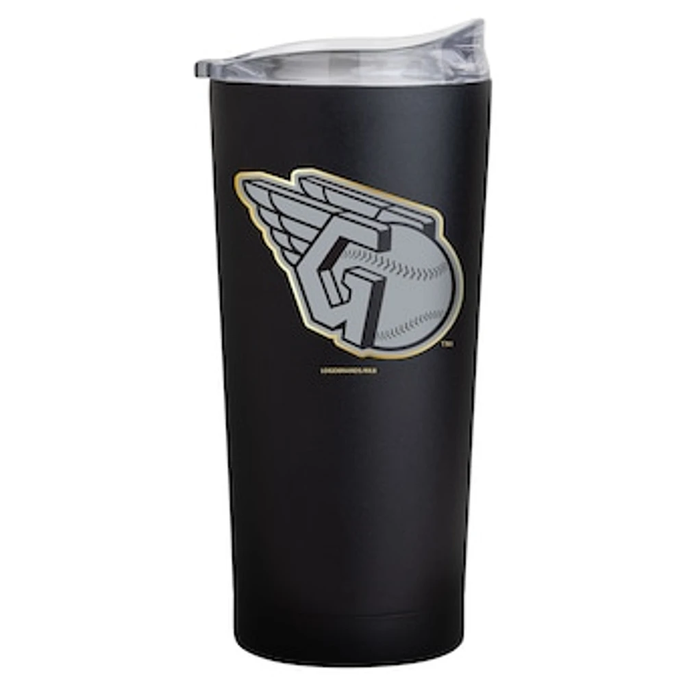 Cleveland Guardians Black Foil 20oz. Powder Coat Tumbler