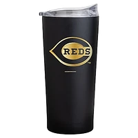 Cincinnati Reds Black Foil 20oz. Powder Coat Tumbler