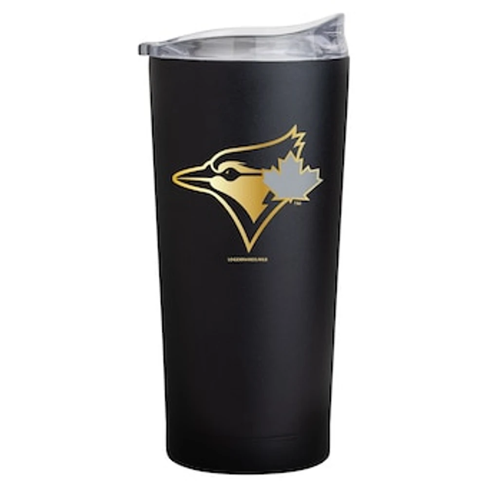 Toronto Blue Jays Black Foil 20oz. Powder Coat Tumbler