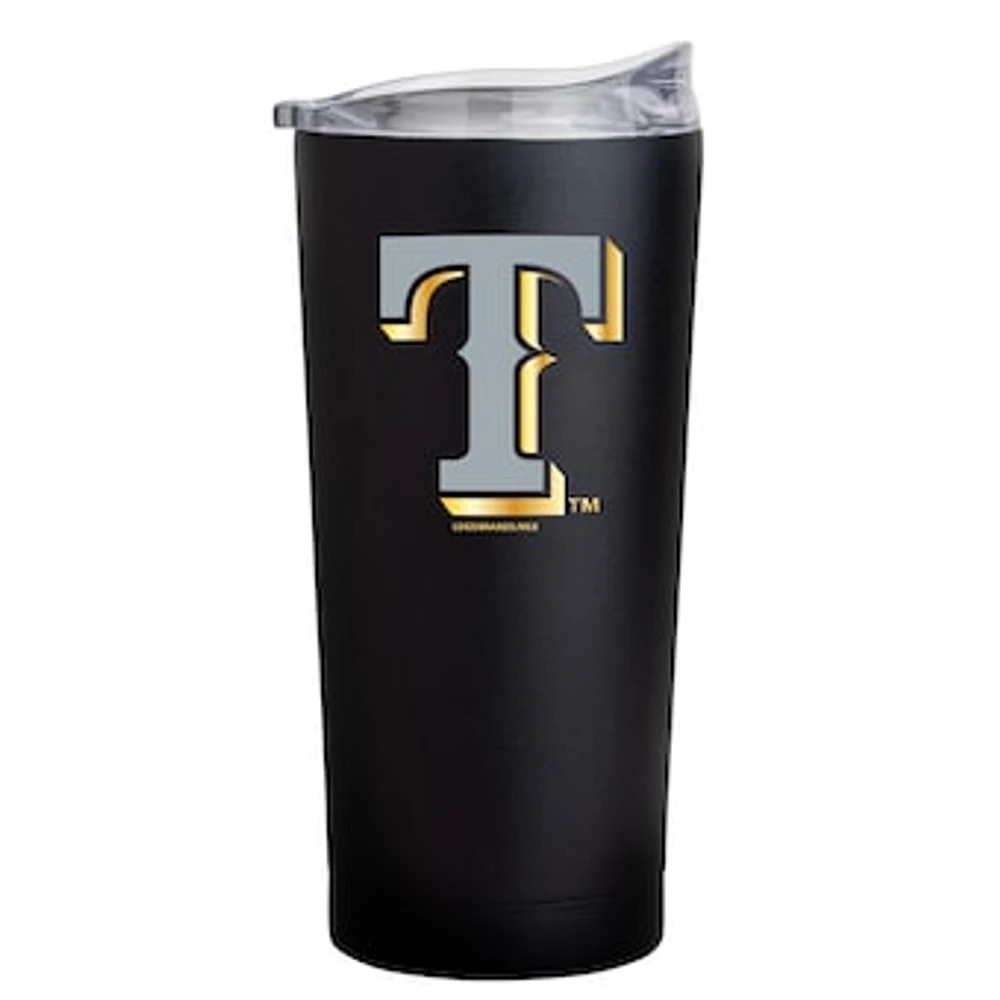 Texas Rangers Black Foil 20oz. Powder Coat Tumbler