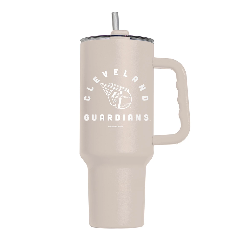 Cleveland Guardians 40oz. Sand Soft Touch Tumbler