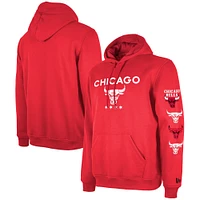 Men's New Era Red Chicago Bulls 2023/24 City Edition Pullover Hoodie