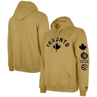 Men's New Era Tan Toronto Raptors 2023/24 City Edition Pullover Hoodie