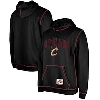 Men's New Era Black Cleveland Cavaliers 2023/24 City Edition Satin Stitch Elite Pack Pullover Hoodie