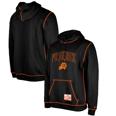 Men's New Era Black Phoenix Suns 2023/24 City Edition Satin Stitch Elite Pack Pullover Hoodie