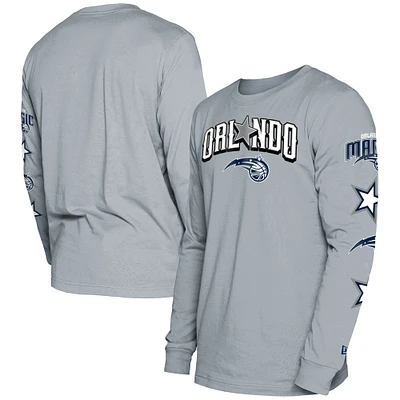 Men's New Era Gray Orlando Magic 2023/24 City Edition Long Sleeve T-Shirt