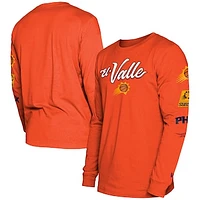 Men's New Era Orange Phoenix Suns 2023/24 City Edition Long Sleeve T-Shirt