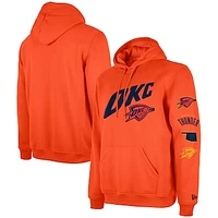 Men's New Era Orange Oklahoma City Thunder 2023/24 Edition Big & Tall Pullover Hoodie