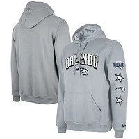 Men's New Era Gray Orlando Magic Big 2023/24 City Edition Jersey Pullover Hoodie