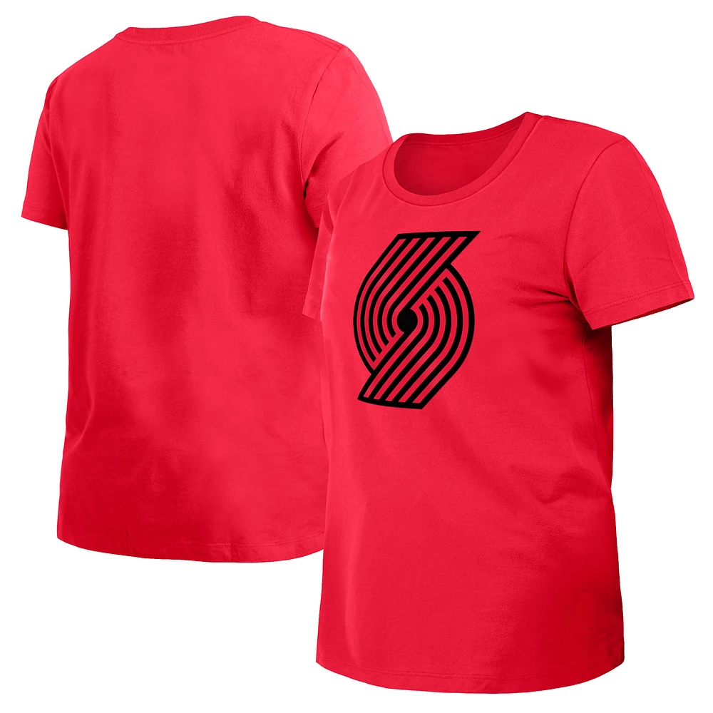 Women's New Era Red Portland Trail Blazers 2023/24 City Edition T-Shirt