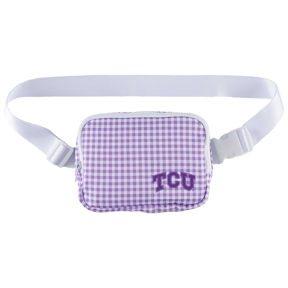 ZooZatz TCU Horned Frogs Gingham Fanny Pack