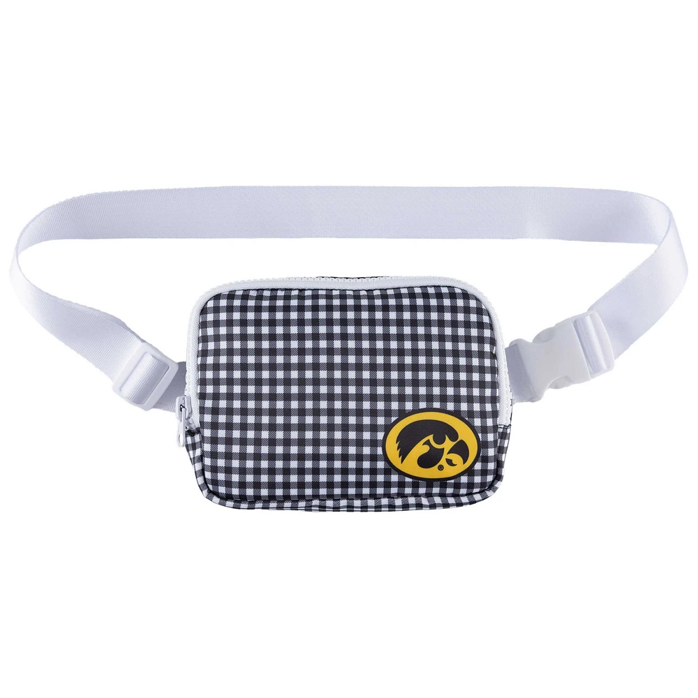 ZooZatz Iowa Hawkeyes Gingham Fanny Pack