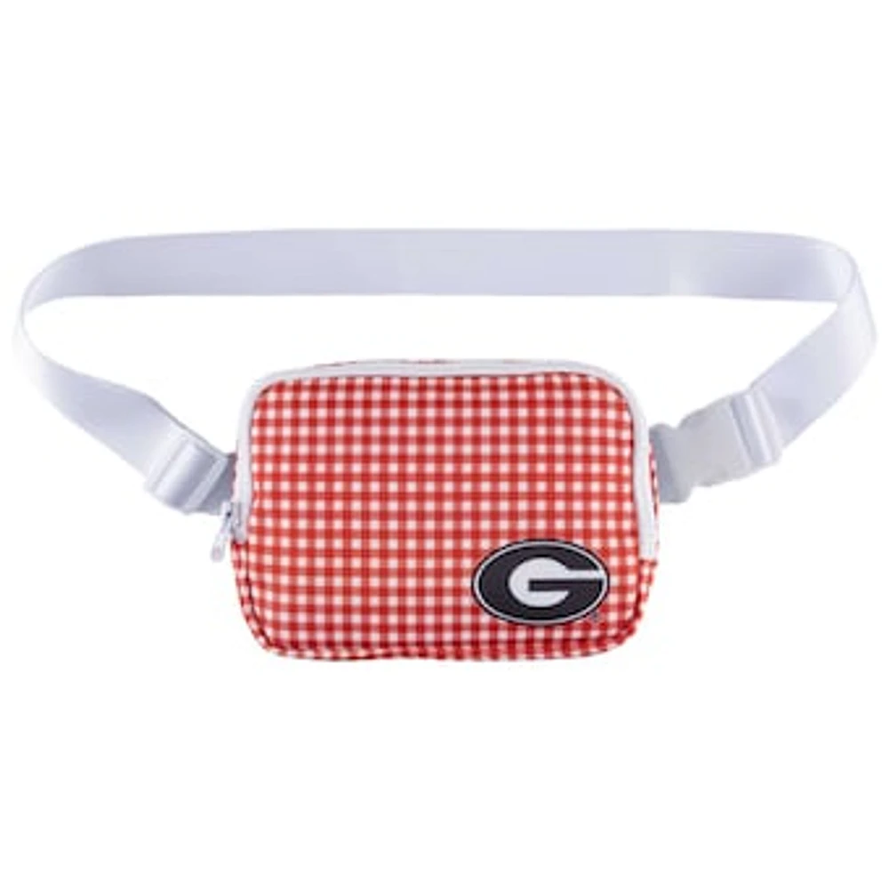 ZooZatz Georgia Bulldogs Gingham Fanny Pack