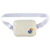 ZooZatz Kansas Jayhawks Gingham Fanny Pack