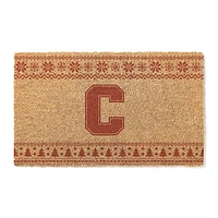 Cornell Big Red 18" x 30" Holiday Coir Doormat