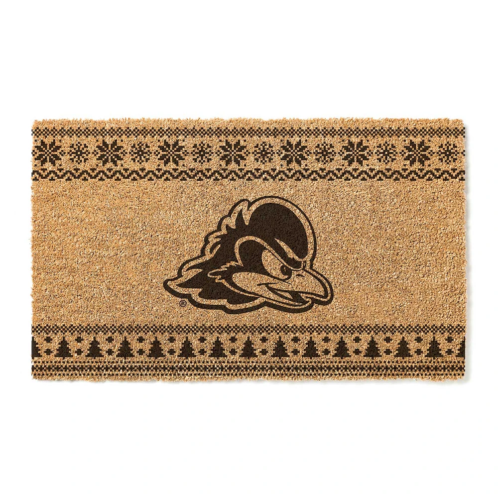 Delaware Fightin' Blue Hens 18" x 30" Holiday Coir Doormat