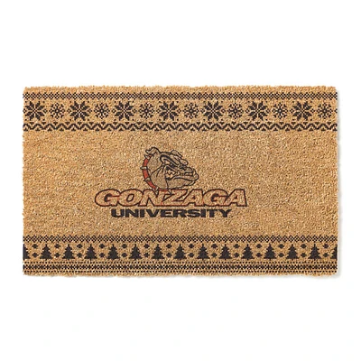 Gonzaga Bulldogs 18" x 30" Holiday Coir Doormat