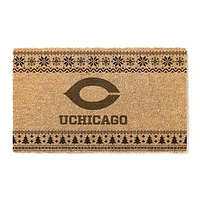 UChicago Maroons 18" x 30" Holiday Coir Doormat