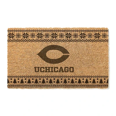 UChicago Maroons 18" x 30" Holiday Coir Doormat
