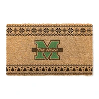Marshall Thundering Herd 18" x 30" Holiday Coir Doormat