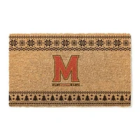 Maryland Terrapins 18" x 30" Holiday Coir Doormat