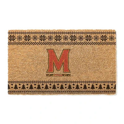 Maryland Terrapins 18" x 30" Holiday Coir Doormat