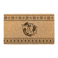 William & Mary Tribe 18" x 30" Holiday Coir Doormat