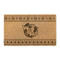 William & Mary Tribe 18" x 30" Holiday Coir Doormat