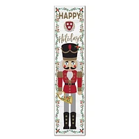 Harvard Crimson 11" x 46" Nutcracker Holiday Leaner Sign