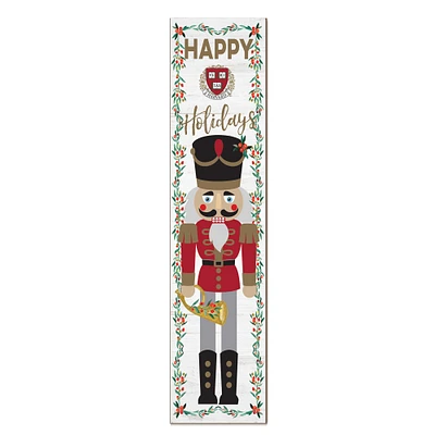 Harvard Crimson 11" x 46" Nutcracker Holiday Leaner Sign